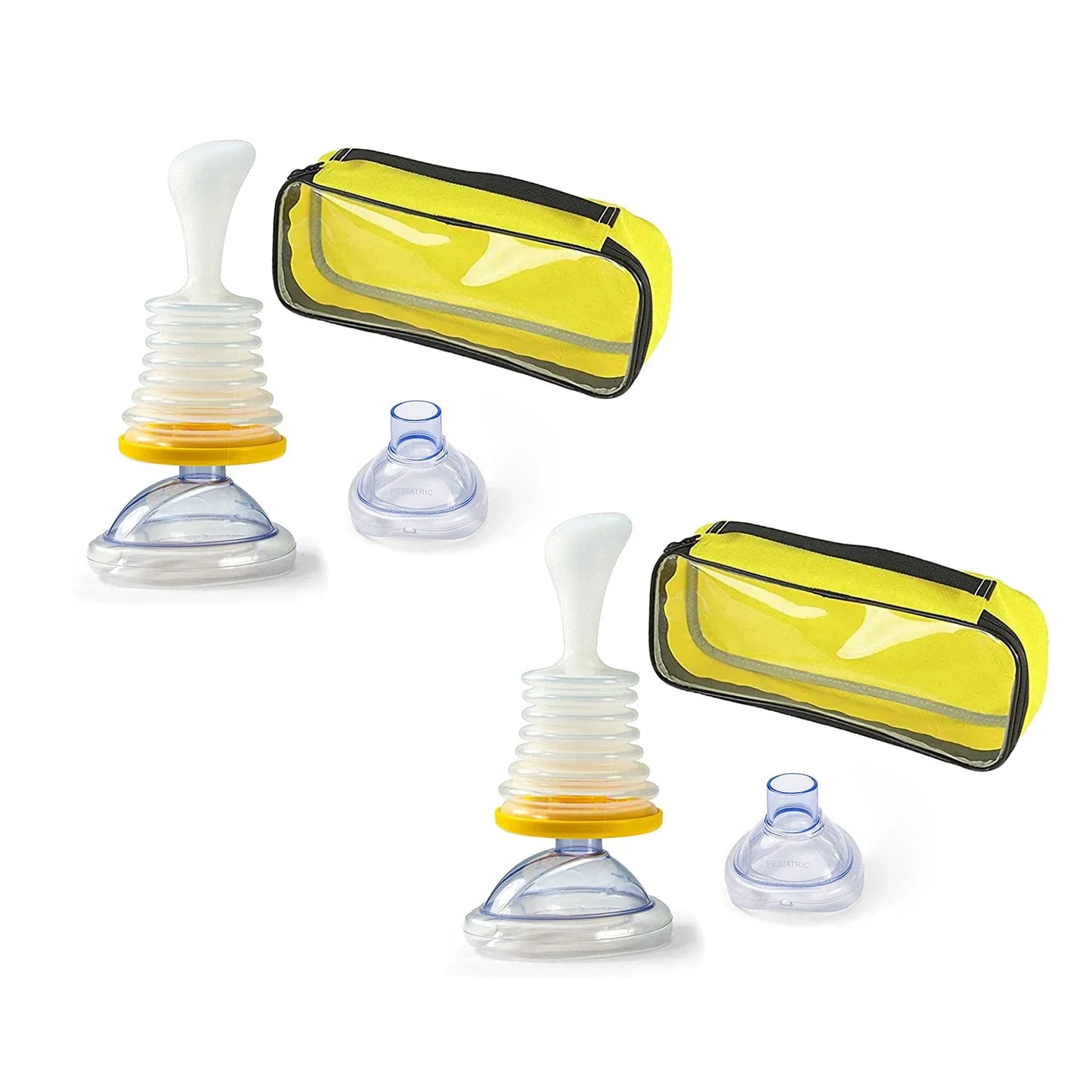 LifeVac Yellow Travel Kit - Portable Suction Rescue Device, First Aid Kit for Kids and Adults, Portable Airway Suction Device for Children and Adults
