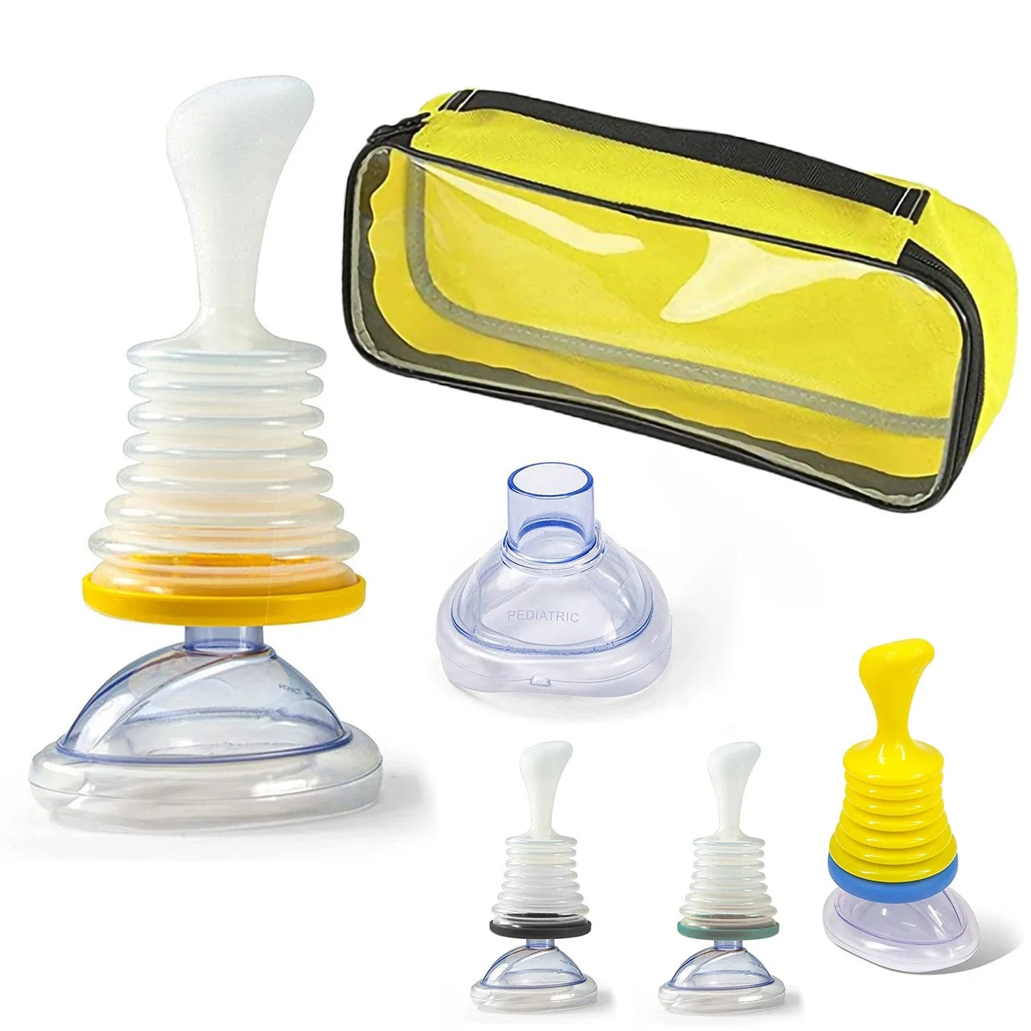LifeVac Yellow Travel Kit - Portable Suction Rescue Device, First Aid Kit for Kids and Adults, Portable Airway Suction Device for Children and Adults