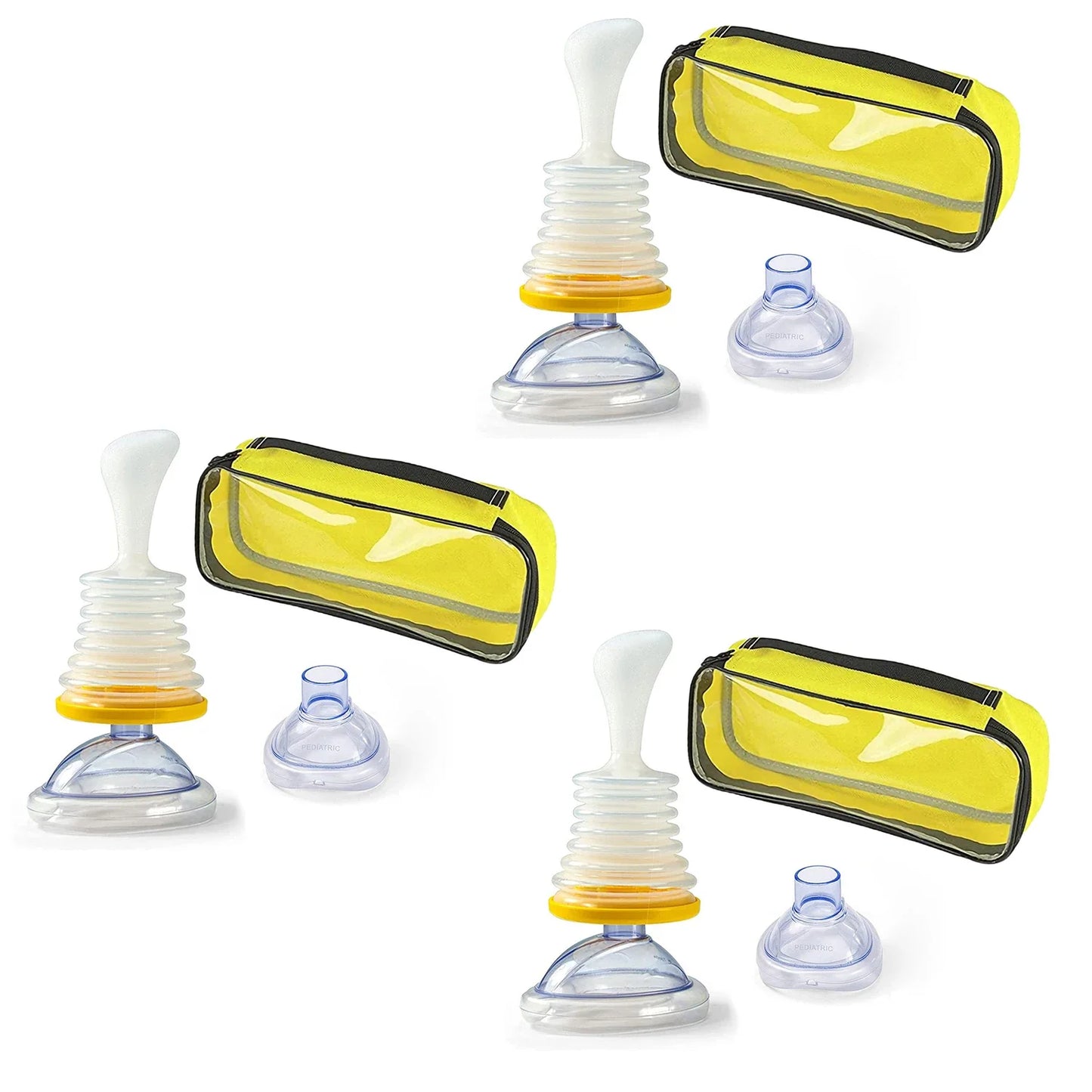 LifeVac Yellow Travel Kit - Portable Suction Rescue Device, First Aid Kit for Kids and Adults, Portable Airway Suction Device for Children and Adults