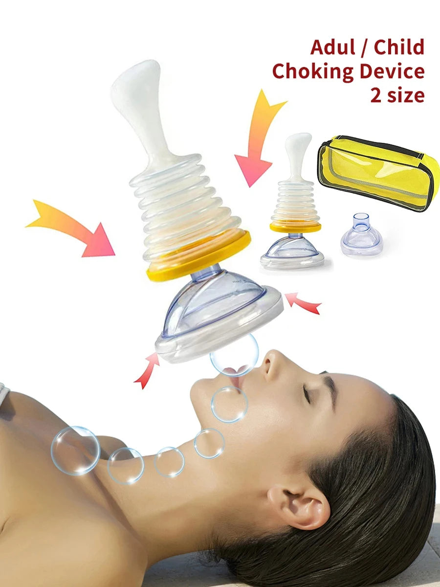 LifeVac Yellow Travel Kit - Portable Suction Rescue Device, First Aid Kit for Kids and Adults, Portable Airway Suction Device for Children and Adults