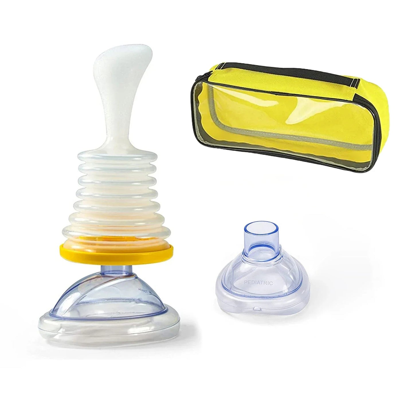 LifeVac Yellow Travel Kit - Portable Suction Rescue Device, First Aid Kit for Kids and Adults, Portable Airway Suction Device for Children and Adults